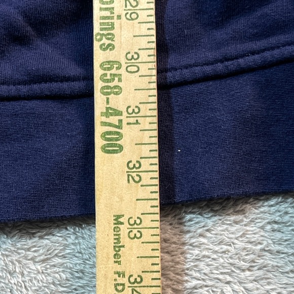 Crown & Ivy Womens Blouse Top Navy Eyelet Grandma Cottagecore Barn Coquette XL - Picture 5 of 11